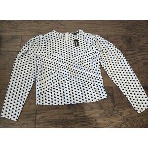 NWT Express Polka Dot Long Sleeve Top